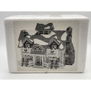Department 56 Birch Run Ski Chalet The Original Snow Village Handpainted Ceramic